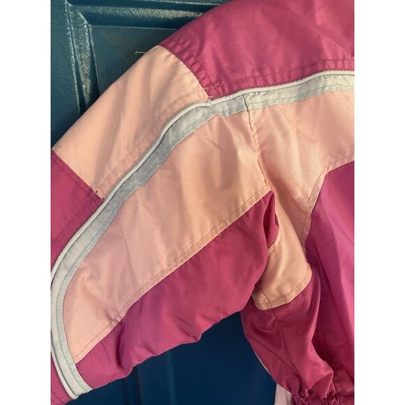 VTG Columbia Vertex Girl 2T Thermal Suit Coat Snow Bibs Overall Jacket Toddler - Picture 7 of 14